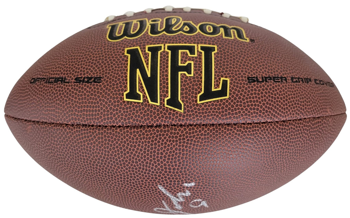 Jim McMahon Bears Philadelphia Eagles signed football proof Beckett COA autographed