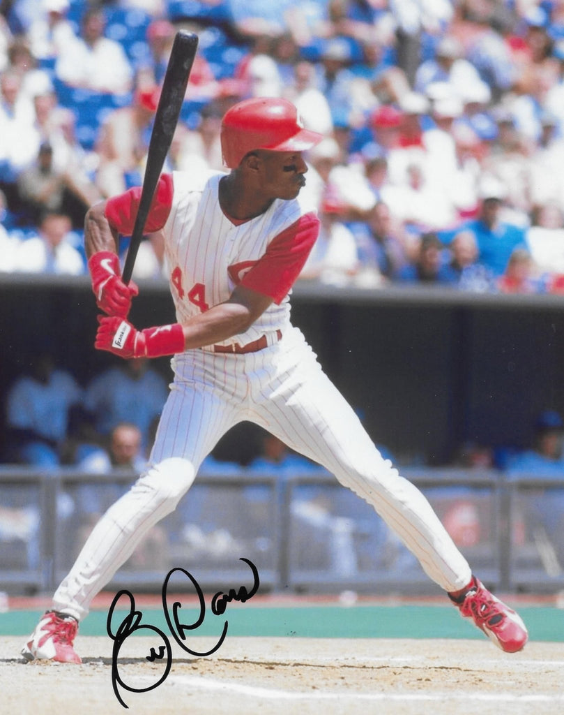 Eric Davis signed Cincinnati Reds baseball 8x10 photo proof COA autographed