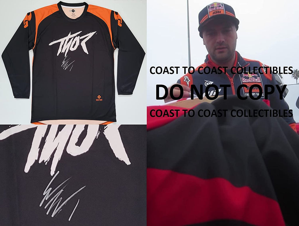 Cooper Webb Supercross motocross signed Thor jersey proof COA autographed.