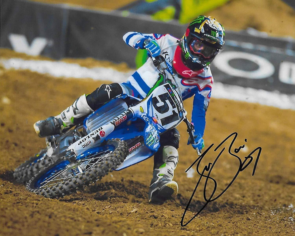 Justin Barcia supercross, motocross signed, autographed, 8x10 photo + proof with COA.