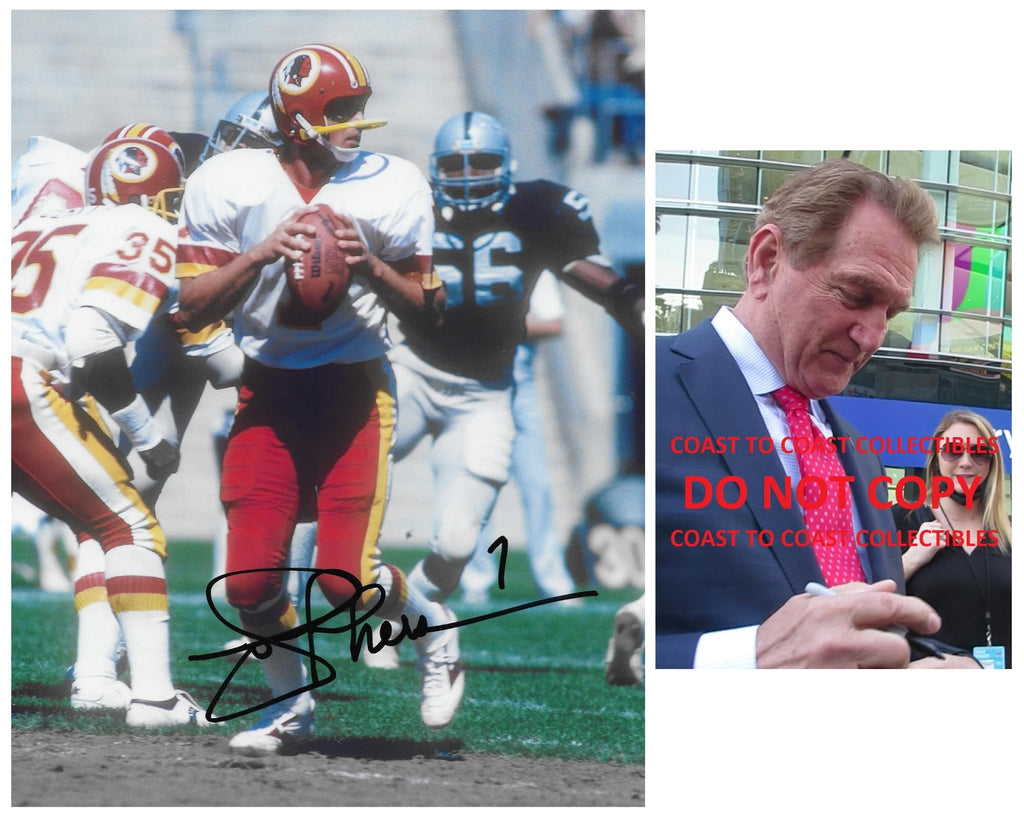 Joe Theisman Signed Washington Football 8x10 Photo Proof COA Autographed..