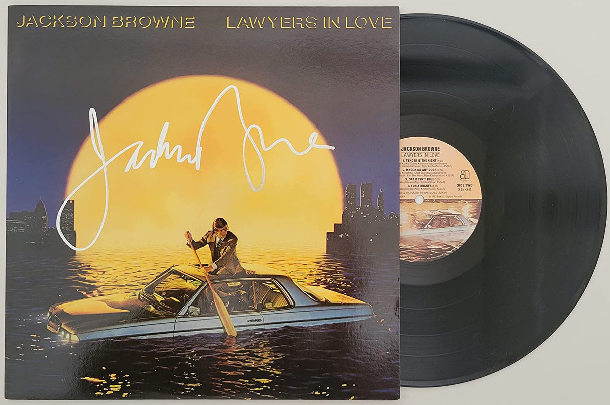 Jackson Browne signed autographed Lawyers in Love album, vinyl COA exact proof STAR