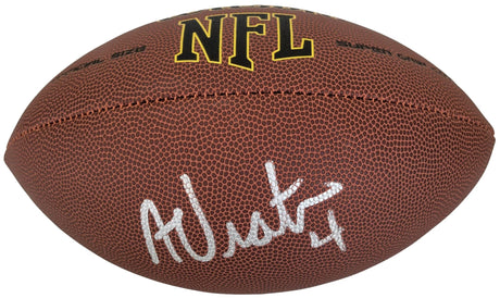 Adam Vinatieri New England Patriots Colts signed NFL football proof COA autographed