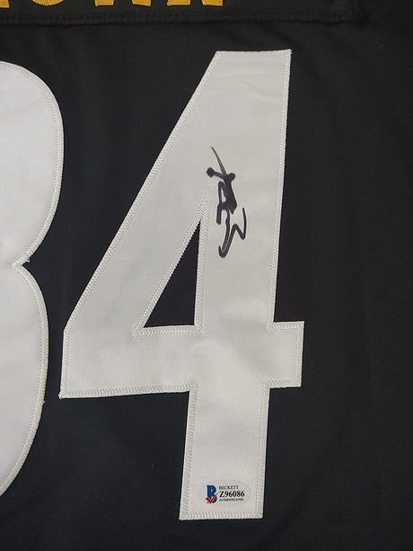 Antonio Brown signed Pittsburgh Steelers football Jersey proof Beckett COA autogaph