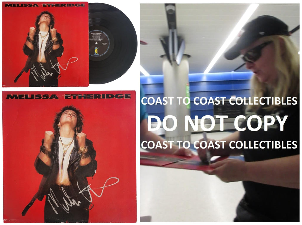 Melissa Etheridge signed Self-Titled album COA proof autographed vinyl record Star