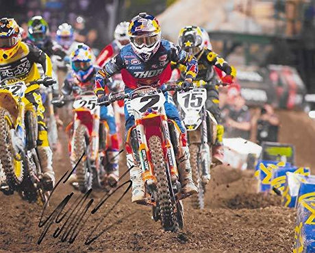 Cooper Webb motocross supercross signed, autographed 8x10 photo, proof COA