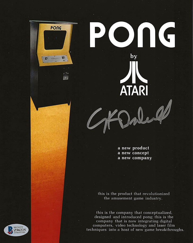 Nolan Bushnell founder Atari inc Pong autographed 8x10 photo Beckett COA. Star