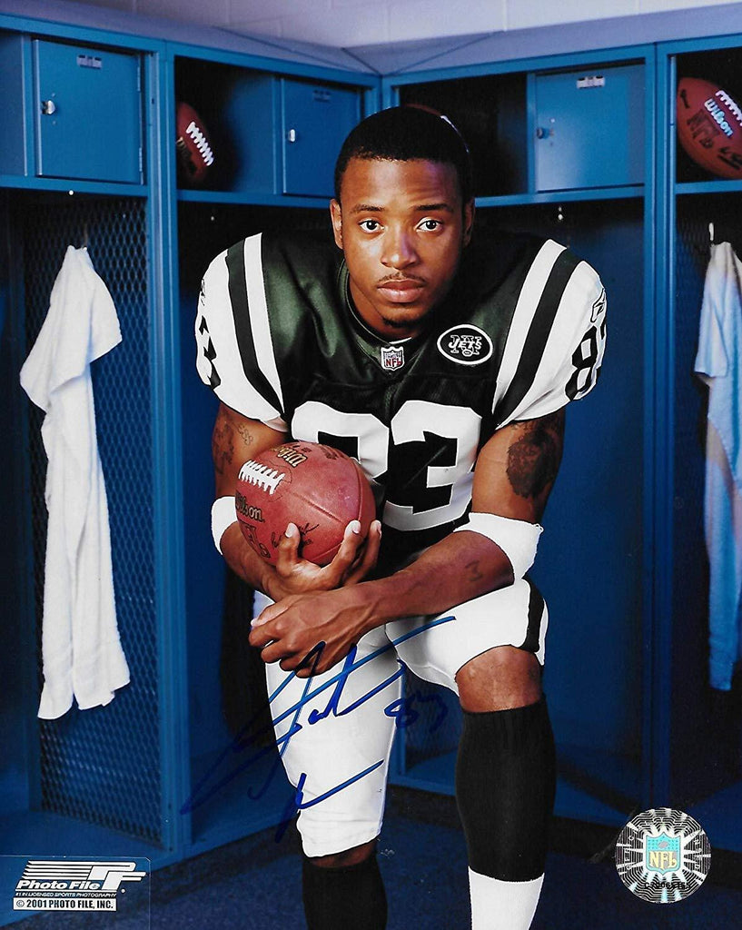 Santana Moss New York Jets signed autographed, 8x10 Photo, COA will be included.