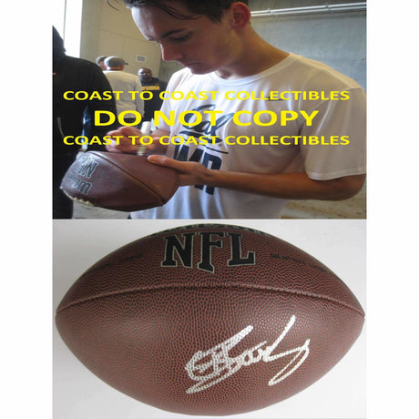 Chad Hansen, New York Jets, Cal Bears, Signed, Autographed, NFL Football,.