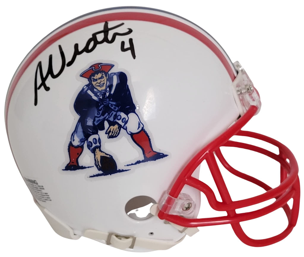 Adam Vinatieri signed New England Patriots min football helmet proof COA autographed
