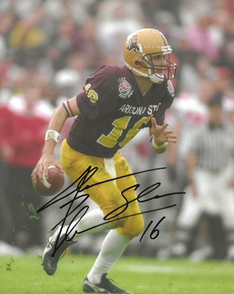 Jake Plummer ASU signed Arizona State football 8x10 photo Proof COA autographed.