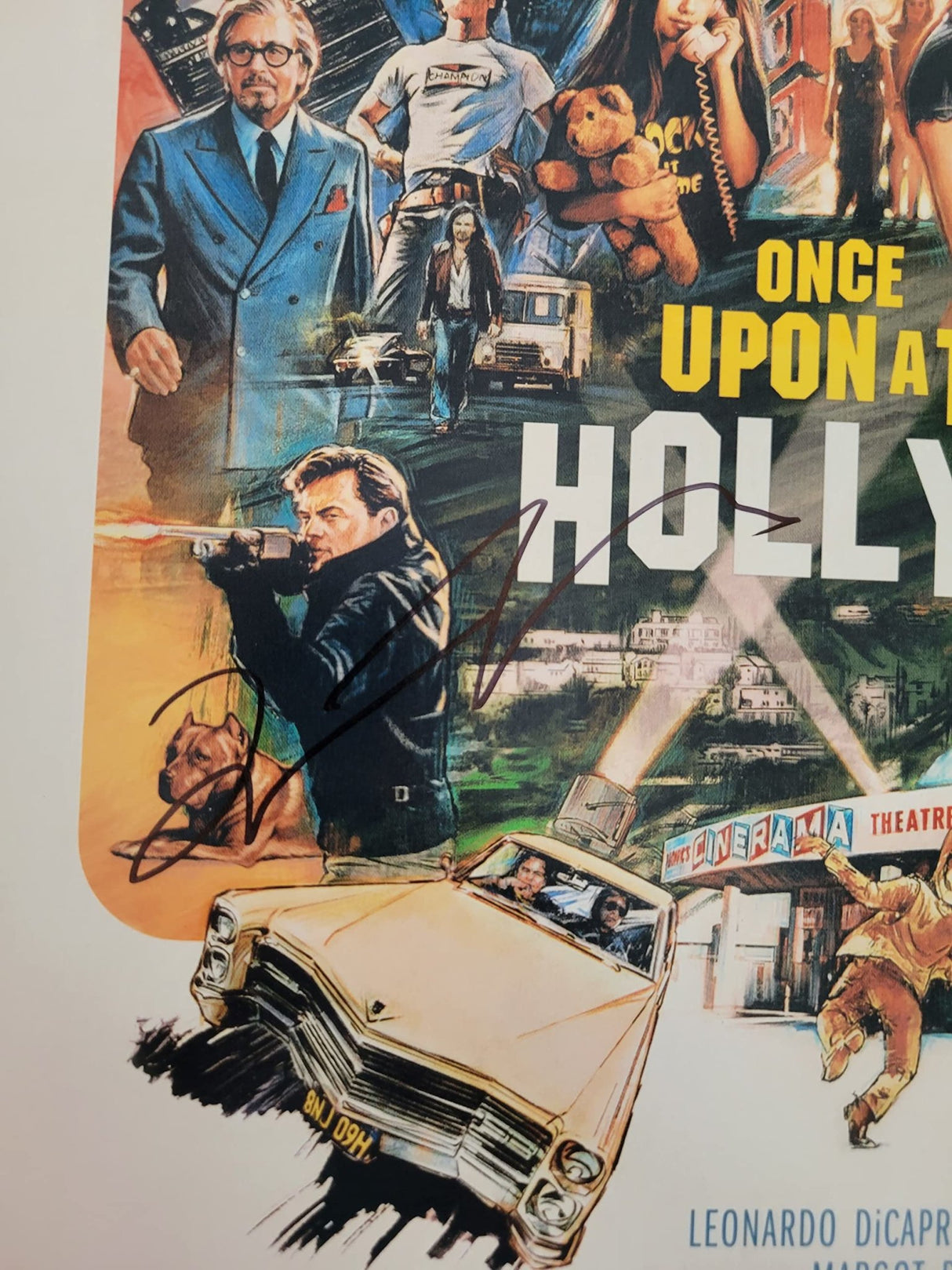 Quentin Tarantino signed Once upon a Time in Hollywood 12x18 photo COA Proof STAR
