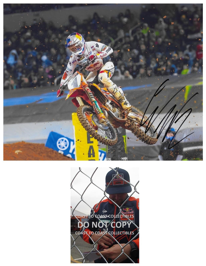 Cooper Webb Supercross Motocross Signed 8x10 Photo COA Proof Autographed,
