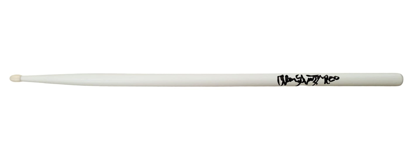 Alan Gratzer REO Speedwagon Drummer Signed Drumstick COA Proof Autographed.