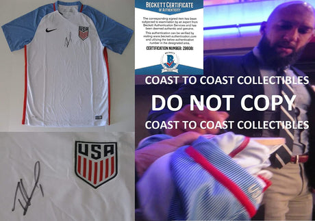 Tim Howard United States team signed USA Soccer Jersey Proof Beckett COA autographed