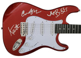 The B-52's Kate Pierson Cindy Wilson signed full size Electric guitar proof COA star