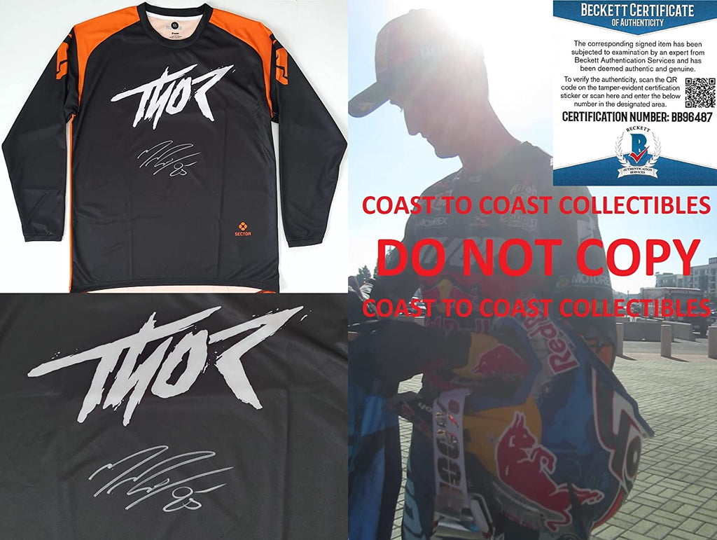 Marvin Musquin Supercross Motocross signed autographed Thor Jersey proof Beckett COA