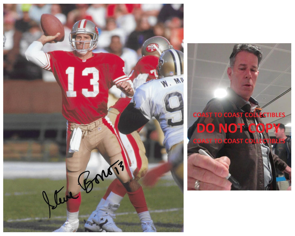 Steve Bono signed San Francisco 49ers 8x10 football photo COA Proof autographed