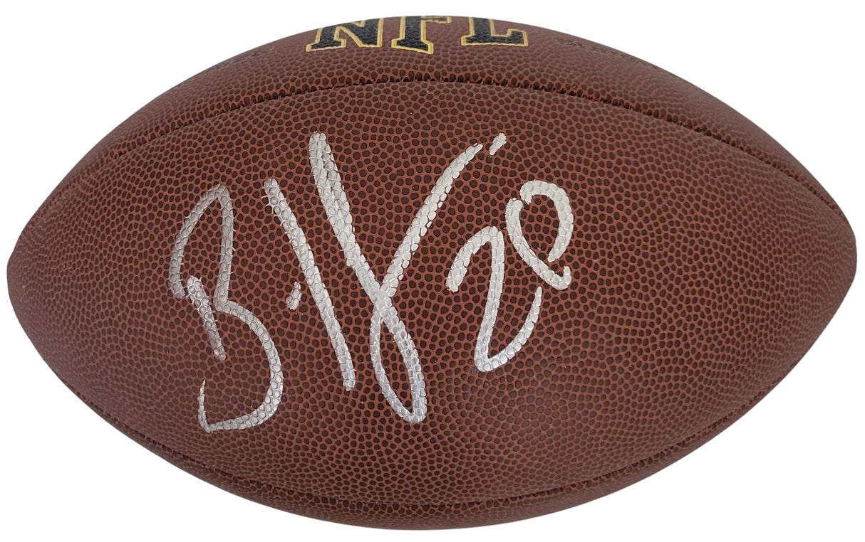 Brian Dawkins Philadelphia Eagles Broncos signed football proof COA autographed