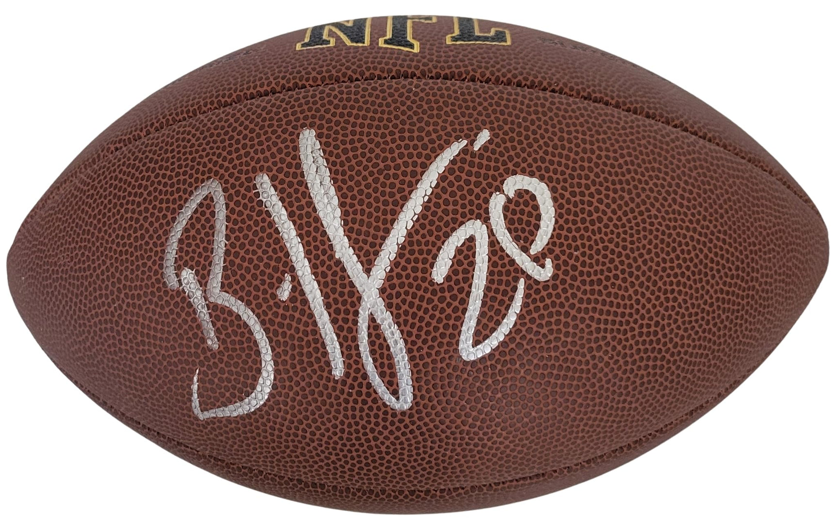 Brian Dawkins Philadelphia Eagles Broncos signed football proof COA autographed