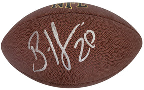Brian Dawkins Philadelphia Eagles Broncos signed football proof COA autographed