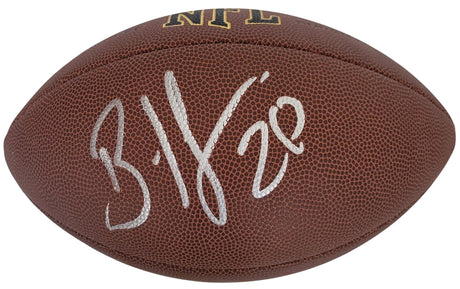 Brian Dawkins Philadelphia Eagles Broncos signed football proof COA autographed