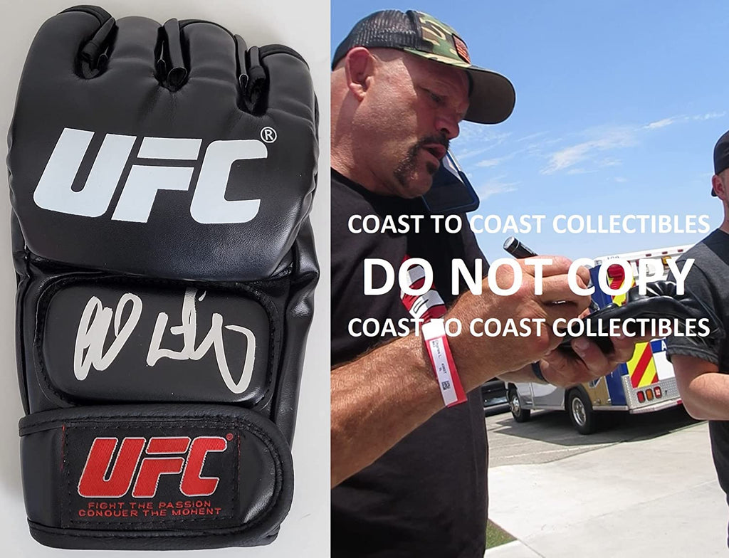 Chuck Liddell ''The Iceman'' signed autographed UFC glove COA exact proof