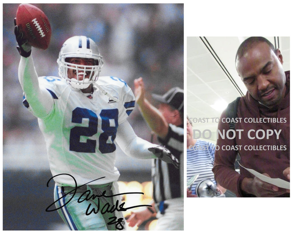 Darren Woodson signed Dallas Cowboys football 8x10 photo proof COA autographed