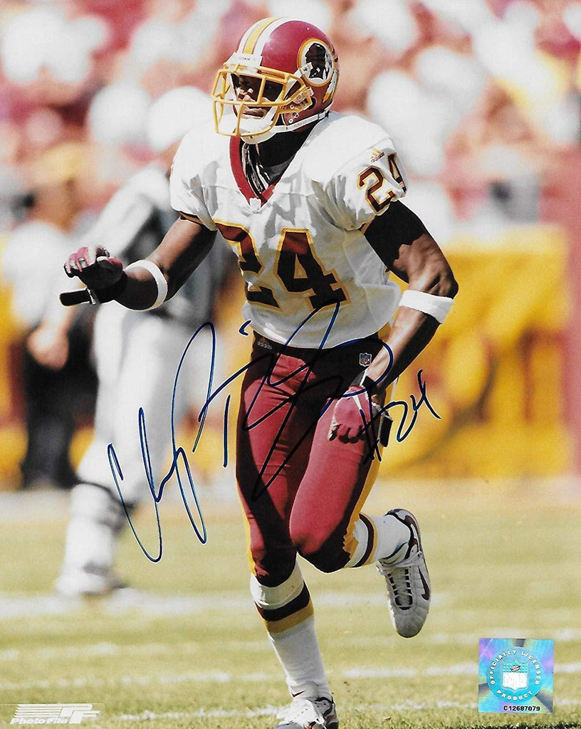 Champ Bailey Washington Redskins signed autographed, 8x10 Photo, COA with the proof photo will be included.