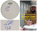 Steven Adler Guns N Roses drummer signed Drumhead COA proof autographed GNR.