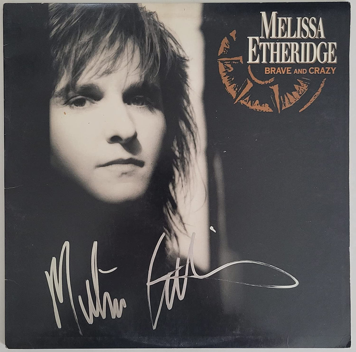 Melissa Etheridge signed Brave and Crazy album COA proof autographed vinyl record Star