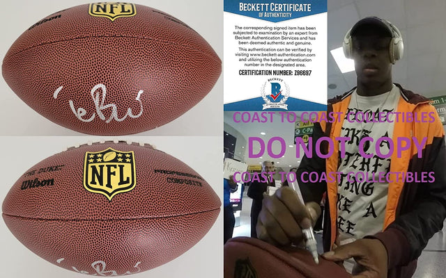 Teddy Bridgewater Panthers Broncos Vikings signed Duke football proof Beckett COA