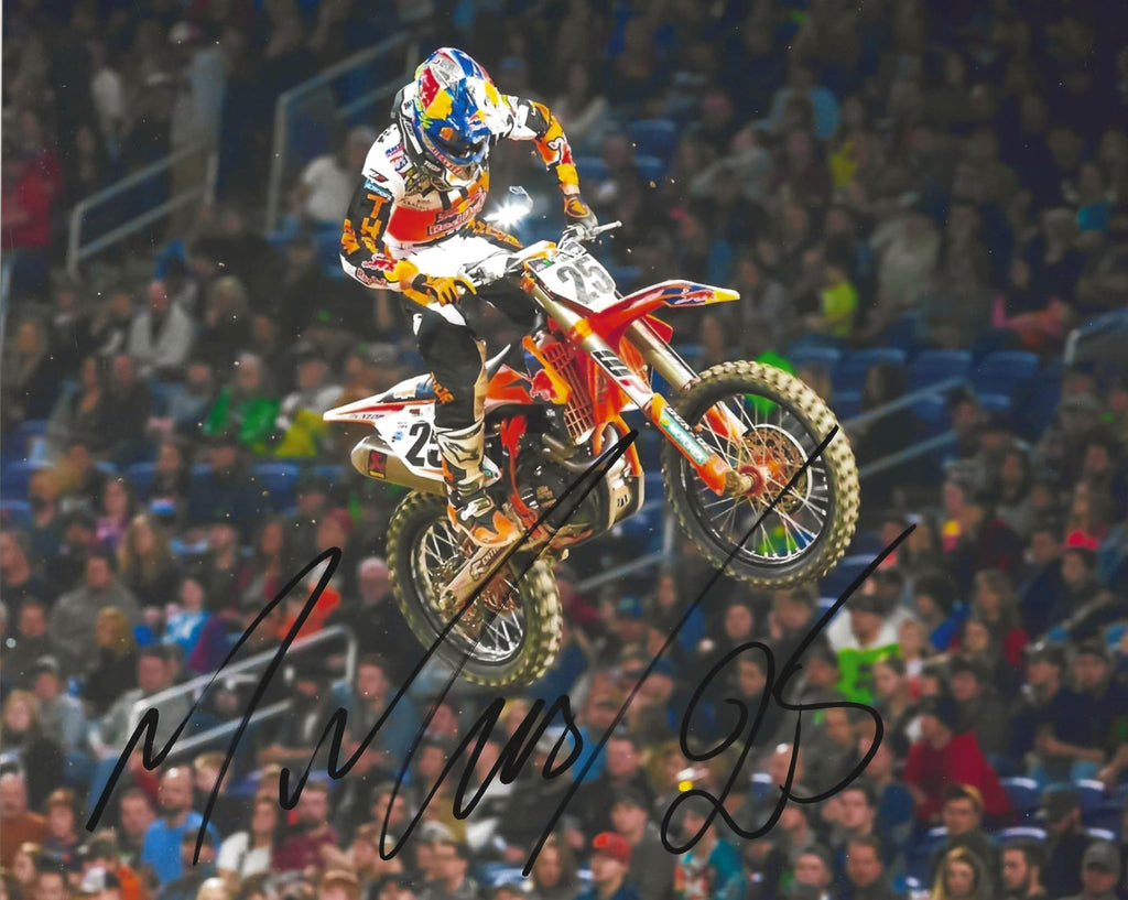 Marvin Marquin Motocross Supercross Racer Signed 8x10 Photo COA Proof Autographed.