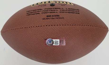 Eric Dickerson Rams Colts Raiders signed NFL football proof Beckett COA autographed