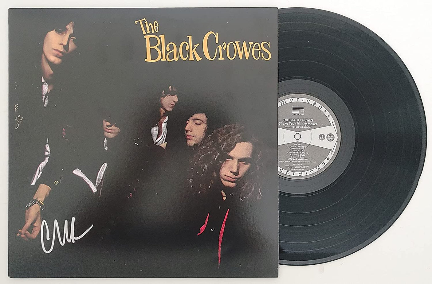 Chris Robinson signed Black Crowes Shake your Money Maker album proof Beckett COA STAR