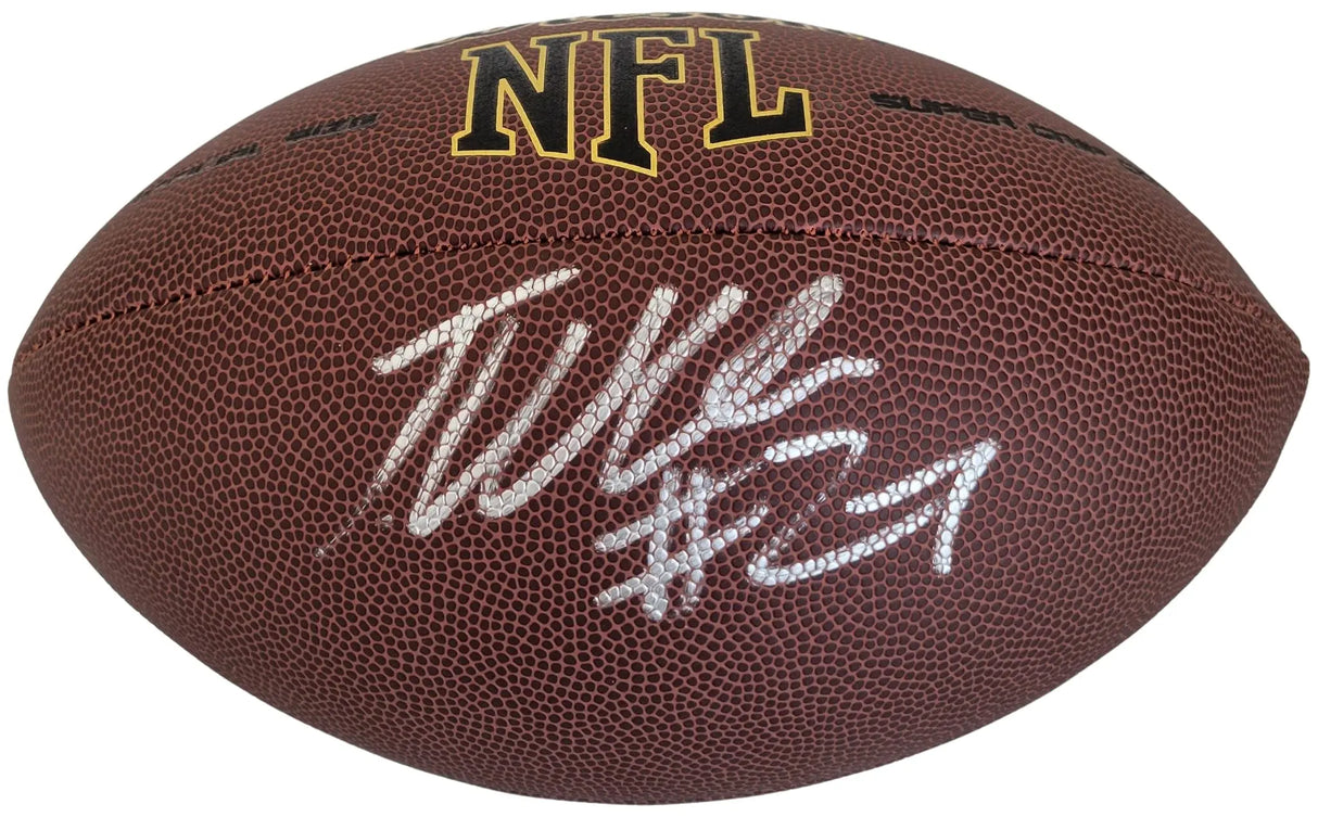 Tariq Woolen Seattle Seahawks signed NFL football COA exact proof autographed.