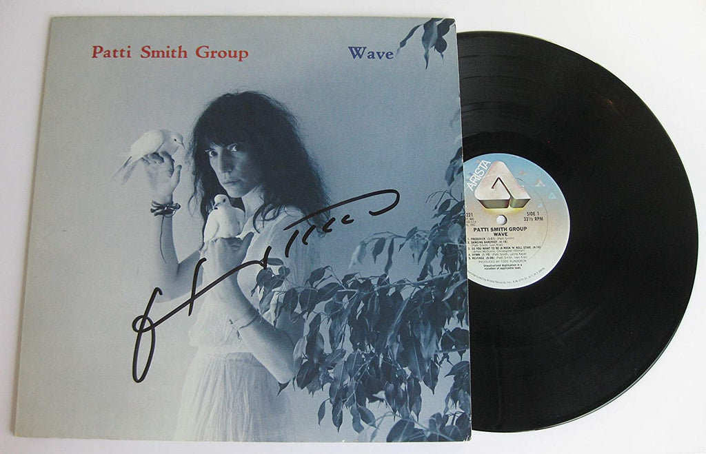 Patti Smith signed autographed Wave album vinyl record exact Proof Beckett COA STAR