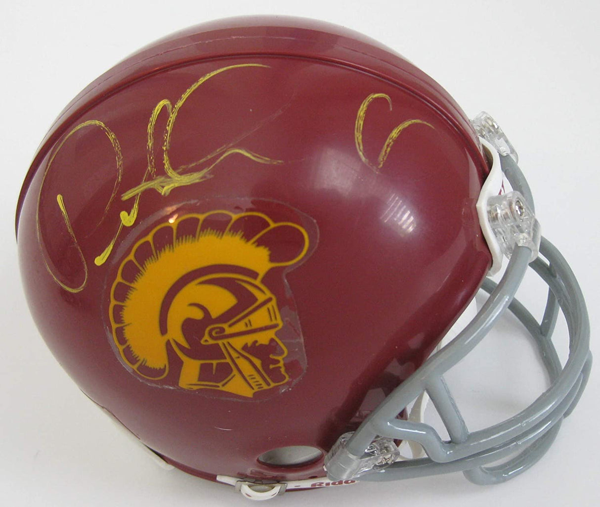 Pete Carroll autographed USC Trojans football mini helmet proof Beckett COA