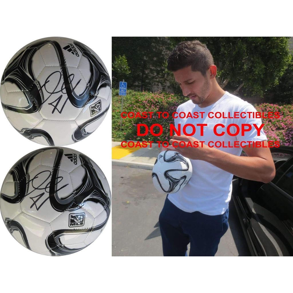 Omar Gonzalez, LA Galaxy, Signed, Autographed, MLS Soccer Ball, a COA with the Proof Photo of Omar Signing the Ball Will Be Included