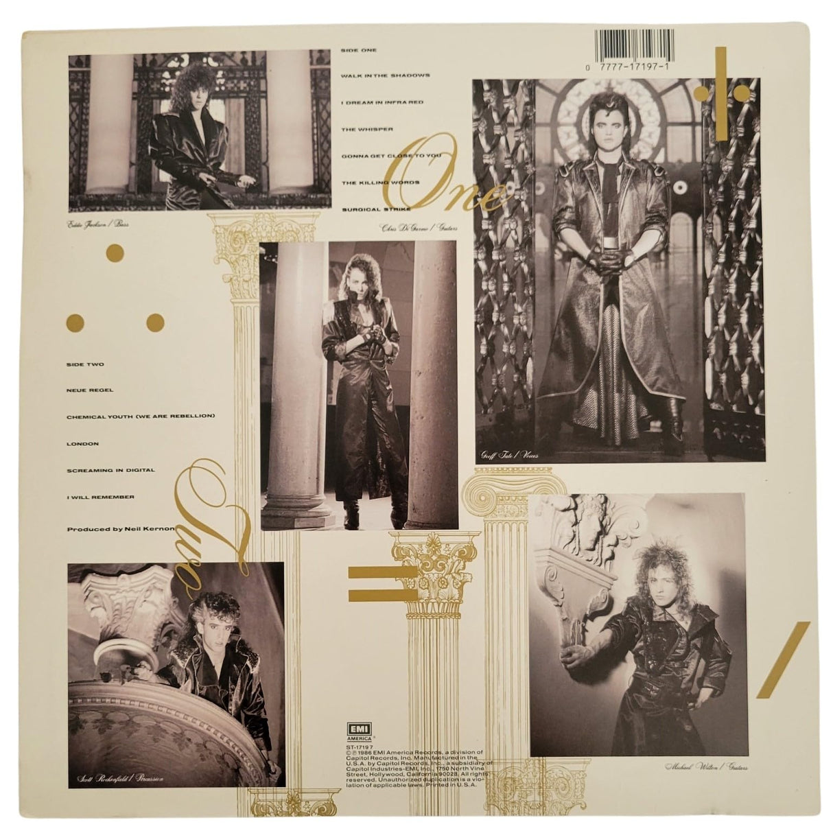 Geoff Tate signed Queesryche Rage for Order Album COA Proof Autographed Vinyl