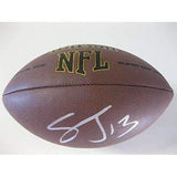 Steve Johnson, San Diego Chargers, San Francisco 49ers, Signed, Autographed, NFL Football, a COA with the Proof Photo of Steve Signing the Football Will Be Inlcuded