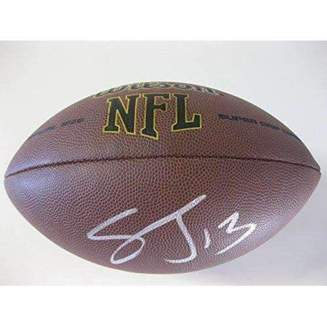 Steve Johnson, San Diego Chargers, San Francisco 49ers, Signed, Autographed, NFL Football, a COA with the Proof Photo of Steve Signing the Football Will Be Inlcuded