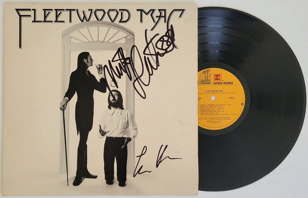 Mick Fleetwood Lindsey Buckingham signed Fleetwood Mac album COA exact proof STAR