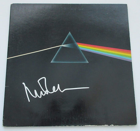 Nick Mason signed Pink Floyd Dark Side of the Moon album exact proof Beckett COA STAR