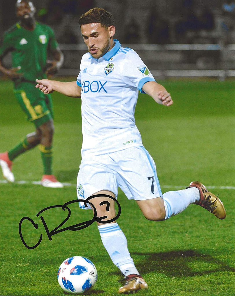 Cristian Roldan signed Seattle Sounders FC 8x10 photo exact proof COA.