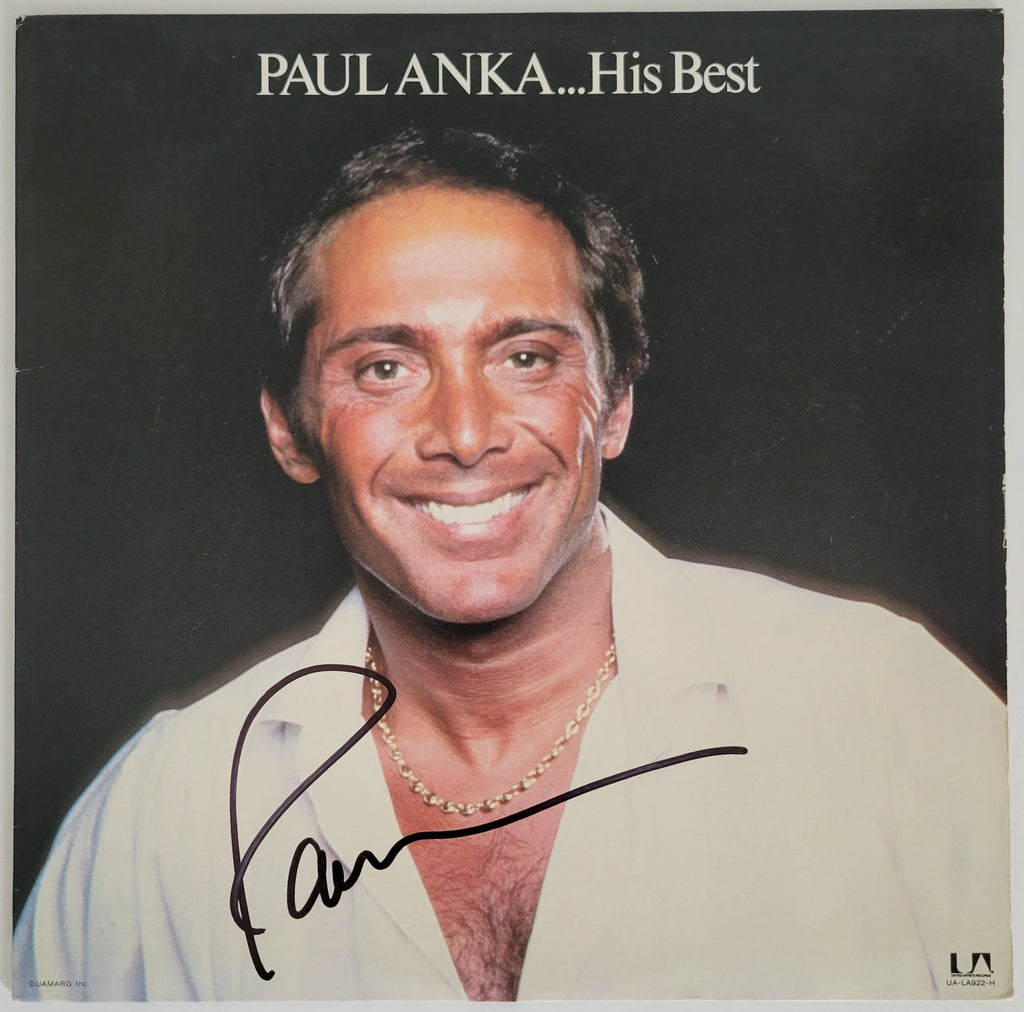 Paul Anka signed His Best album vinyl record COA proof autographed STAR