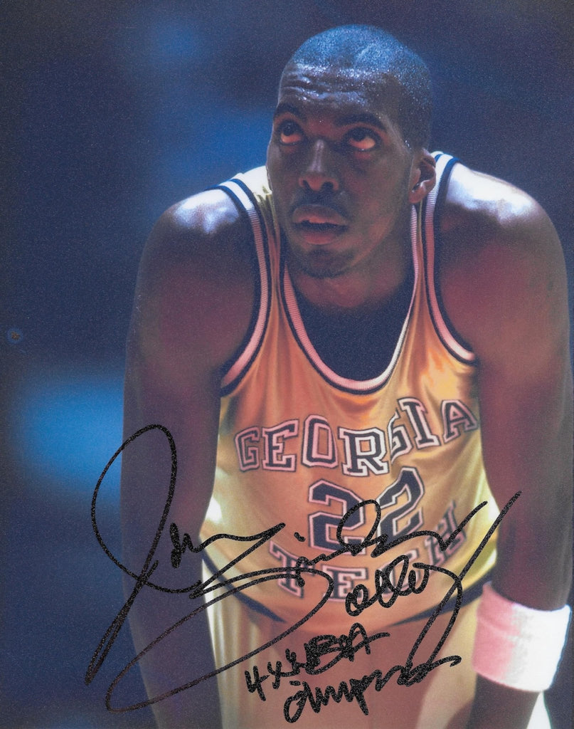 John Salley signed Georgia Tech Yellow Jackets basketball 8x10 photo Proof COA autographed
