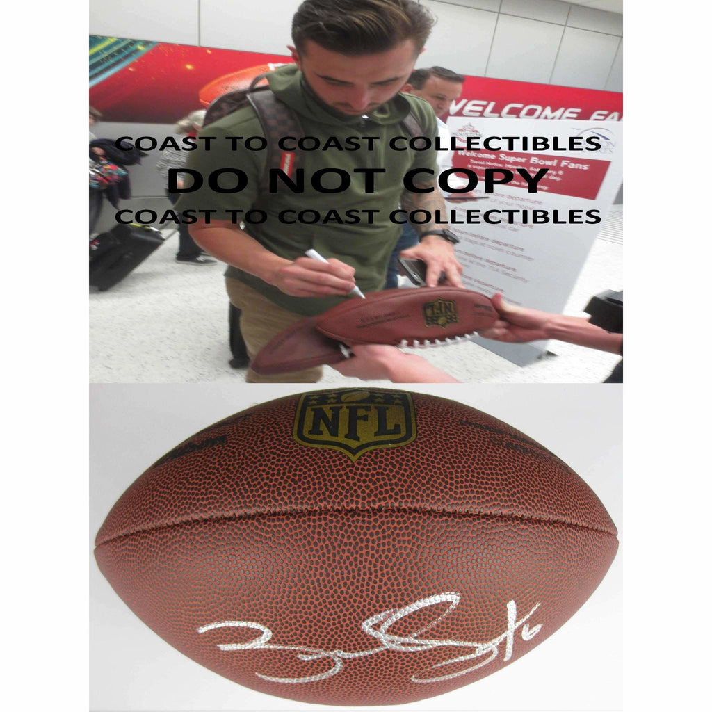 Brandon Doughty Miami Dolphins, Western Kentucky signed, autographed NFL Duke football
