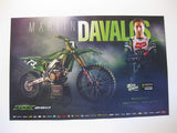 Martin Davalos, supercross, motocross, signed, autographed, 11x17 Poster, COA will be included