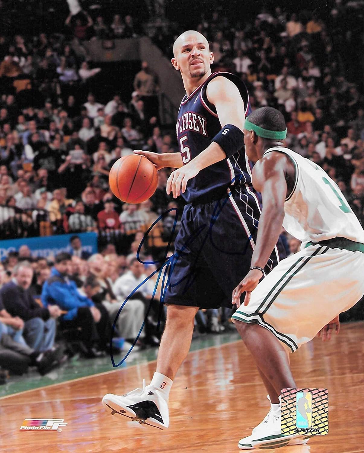 Jason Kidd New Jersey Nets signed autographed Basketball 8x10 photo.proof COA